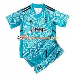 Maillot Domicile Juventus Gardien 2022-2023 Manches Courtes Jeune Enfant(+shorts)