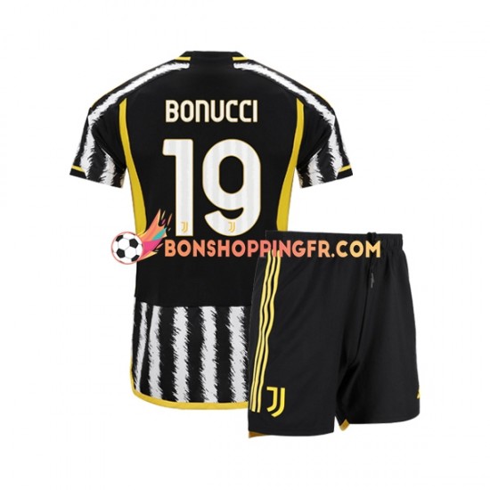 Maillot Domicile Juventus Leonardo Bonucci 19 2023-2024 Manches Courtes Jeune Enfant(+shorts)