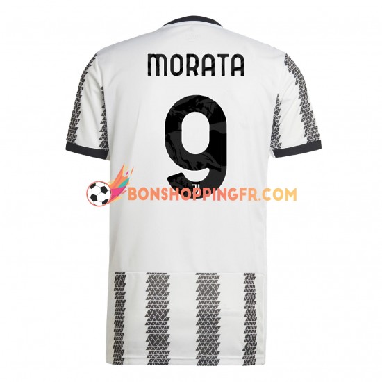 Maillot Domicile Juventus Morata 9 2022-2023 Manches Courtes Homme