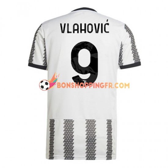 Maillot Domicile Juventus Vlahovic 9 2022-2023 Manches Courtes Homme