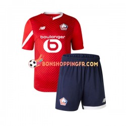 Maillot Domicile OSC Lille 2023-2024 Manches Courtes Jeune Enfant(+shorts)
