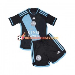 Maillot Extérieur Leicester City 2023-2024 Manches Courtes Jeune Enfant(+shorts)