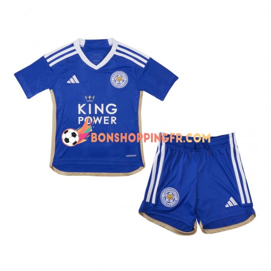 Maillot Domicile Leicester City 2023-2024 Manches Courtes Jeune Enfant(+shorts)