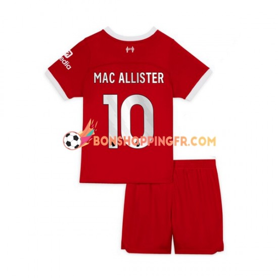 Maillot Domicile Liverpool Alexis Mac Allister 10 2023-2024 Manches Courtes Jeune Enfant(+shorts)