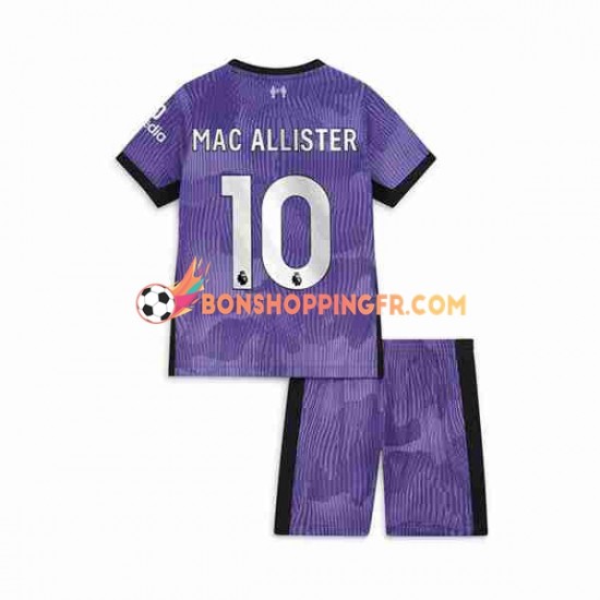 Maillot 3ème Liverpool Alexis Mac Allister 10 2023-2024 Manches Courtes Jeune Enfant(+shorts)