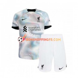 Maillot Extérieur Liverpool 2022-2023 Manches Courtes Jeune Enfant(+shorts)