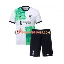 Maillot Extérieur Liverpool 2023-2024 Manches Courtes Jeune Enfant(+shorts)