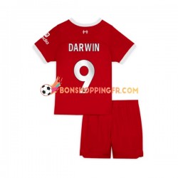 Maillot Domicile Liverpool Darwin Nunez 9 2023-2024 Manches Courtes Jeune Enfant(+shorts)