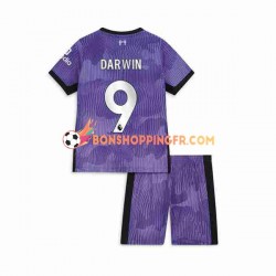 Maillot 3ème Liverpool Darwin Nunez 9 2023-2024 Manches Courtes Jeune Enfant(+shorts)