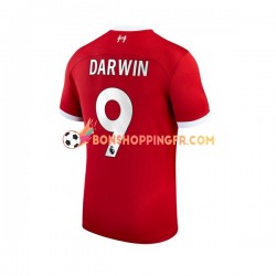 Maillot Domicile Liverpool Darwin Nunez 9 2023-2024 Manches Courtes Homme