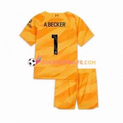 Maillot 3ème Liverpool Gardien A Becker 1 2023-2024 Manches Courtes Jeune Enfant(+shorts)