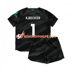 Maillot Extérieur Liverpool Gardien A.Becker 1 2023-2024 Manches Courtes Jeune Enfant(+shorts)
