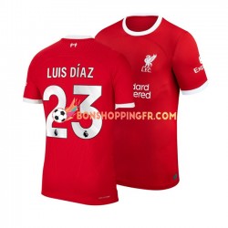 Maillot Domicile Liverpool Luis Diaz 23 2023-2024 Manches Courtes Homme