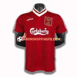 Maillot Rétro Domicile Liverpool 1995 Manches Courtes Homme