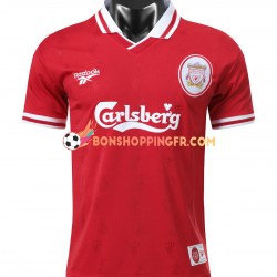 Maillot Rétro Domicile Liverpool 1996-1997 Manches Courtes Homme