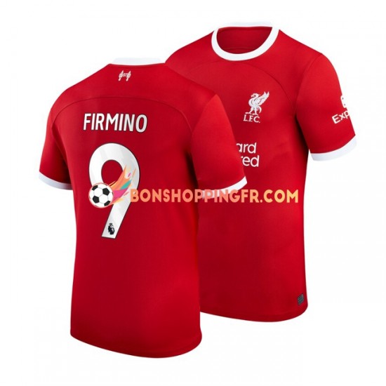 Maillot Domicile Liverpool Roberto Firmino 9 2023-2024 Manches Courtes Homme