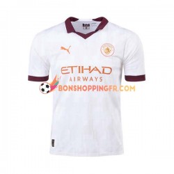 Maillot Extérieur Manchester City 2023-2024 Manches Courtes Homme