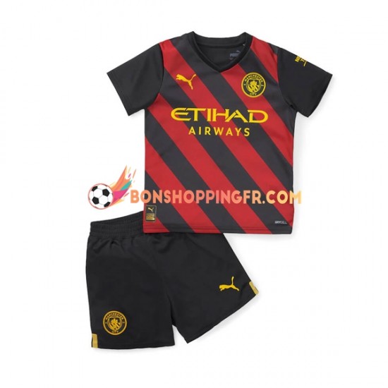 Maillot Extérieur Manchester City 2022-2023 Manches Courtes Jeune Enfant(+shorts)