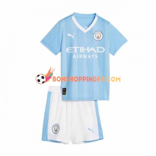 Maillot Domicile Manchester City 2023-2024 Manches Courtes Jeune Enfant(+shorts)