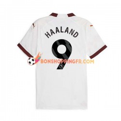 Maillot Extérieur Manchester City Erling Haaland 9 2023-2024 Manches Courtes Homme