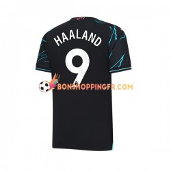 Maillot 3ème Manchester City Erling Haaland 9 2023-2024 Manches Courtes Homme