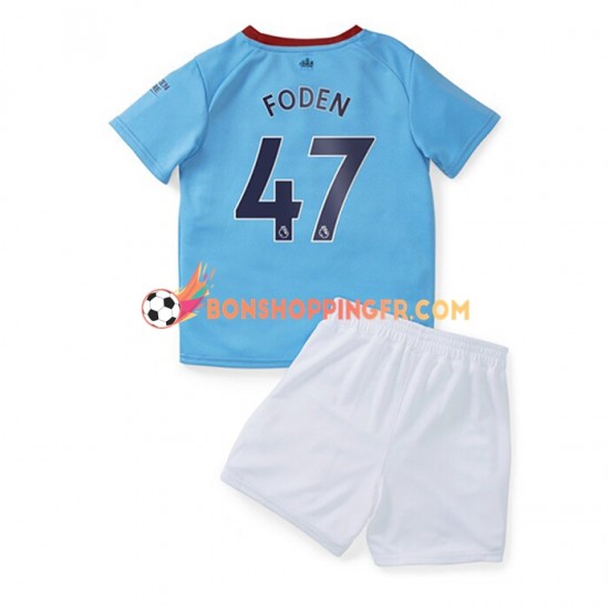 Maillot Domicile Manchester City Foden 47 2022-2023 Manches Courtes Jeune Enfant(+shorts)
