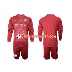 Maillot Domicile Manchester City Gardien 2022-2023 Manches Longues Jeune Enfant(+shorts)