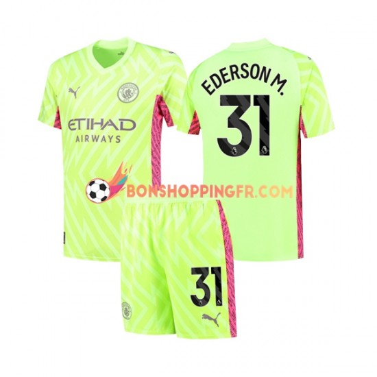 Maillot 3ème Manchester City Gardien Ederson Moraes 31 2023-2024 Manches Courtes Jeune Enfant(+shorts) Maillot 3ème Manchester City Gardien Ederson Moraes 31 2023-2024 Manches Courtes Jeune Enfant(+shorts)