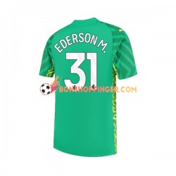 Maillot Domicile Manchester City Gardien Ederson Moraes 31 2023-2024 Manches Courtes Homme