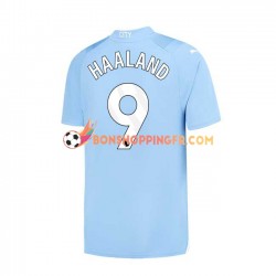 Maillot Domicile Manchester City Haaland 9 2023-2024 Manches Courtes Homme