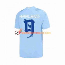 Maillot Domicile Japon Manchester City Haaland 9 ese Tour Printing 2023-2024 Manches Courtes Homme
