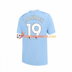 Maillot Domicile Manchester City J. ALVAREZ 19 2023-2024 Manches Courtes Homme