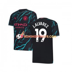 Maillot 3ème Manchester City Julian Alvarez 19 2023-2024 Manches Courtes Homme