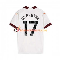 Maillot Extérieur Manchester City Kevin De Bruyne 17 2023-2024 Manches Courtes Homme