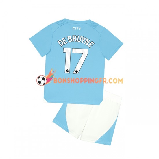 Maillot Domicile Manchester City Kevin De Bruyne 17 2023-2024 Manches Courtes Jeune Enfant(+shorts)