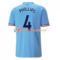 Maillot Domicile Manchester City PHILLIPS 4 2022-2023 Manches Courtes Homme