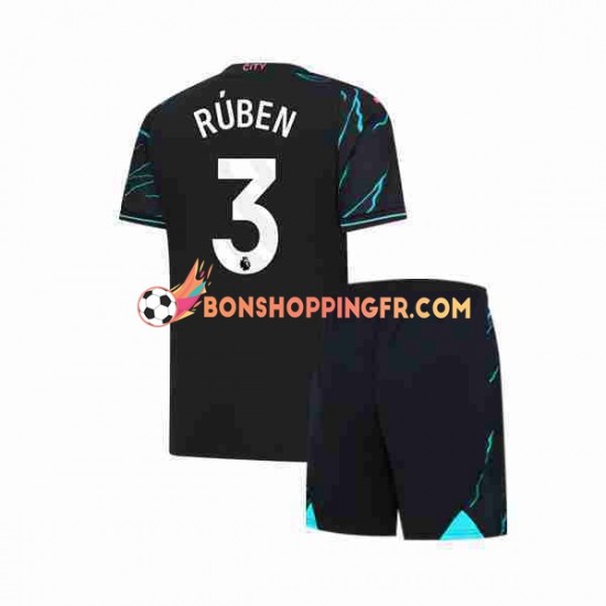 Maillot 3ème Manchester City Ruben 3 2023-2024 Manches Courtes Jeune Enfant(+shorts)