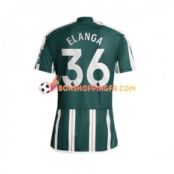 Maillot Extérieur Manchester United Anthony Elanga 36 2023-2024 Manches Courtes Homme
