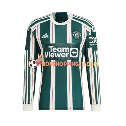 Maillot Extérieur Manchester United 2023-2024 Manches Longues Homme