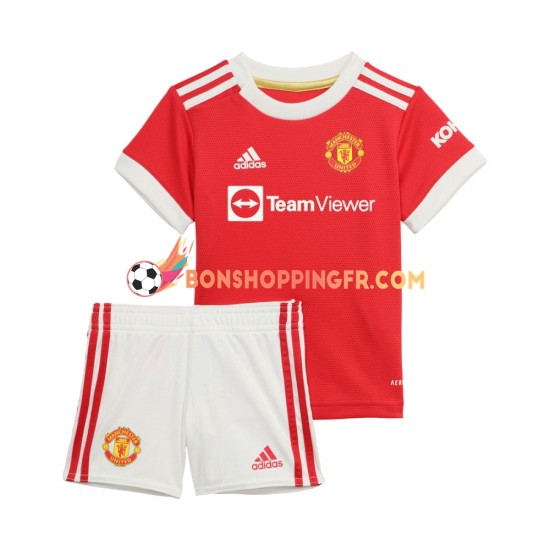 Maillot Domicile Manchester United 2021-2022 Manches Courtes Jeune Enfant(+shorts)