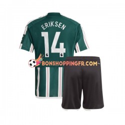 Maillot Extérieur Manchester United Christian Eriksen 14 2023-2024 Manches Courtes Jeune Enfant(+shorts)