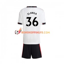 Maillot Extérieur Manchester United Elanga 36 2022-2023 Manches Courtes Jeune Enfant(+shorts)