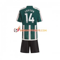 Maillot Extérieur Manchester United Eriksen 14 2023-2024 Manches Courtes Jeune Enfant(+shorts)