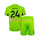 Maillot Domicile Manchester United Gardien Andre Onana 24 2023-2024 Manches Courtes Jeune Enfant(+shorts)