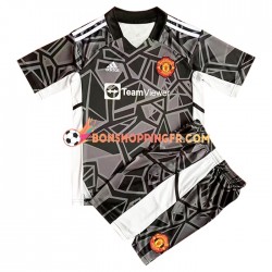 Maillot Extérieur Manchester United Gardien 2022-2023 Manches Courtes Jeune Enfant(+shorts)