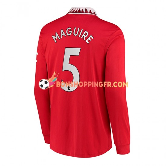 Maillot Domicile Manchester United Harry Maguire 5 2022-2023 Manches Longues Homme