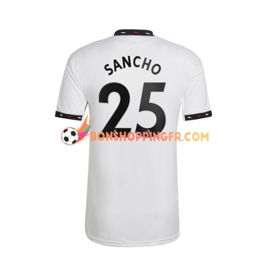 Maillot Extérieur Manchester United Jadon Sancho 25 2022-2023 Manches Courtes Homme