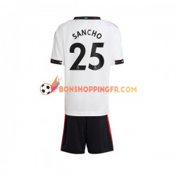 Maillot Extérieur Manchester United Jadon Sancho 25 2022-2023 Manches Courtes Jeune Enfant(+shorts)