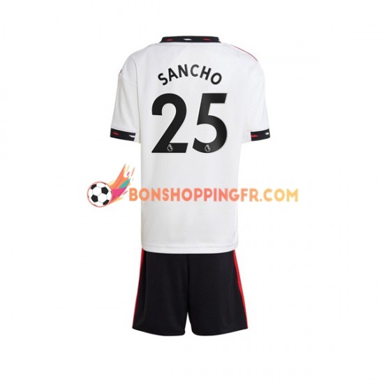 Maillot Extérieur Manchester United Jadon Sancho 25 2022-2023 Manches Courtes Jeune Enfant(+shorts)