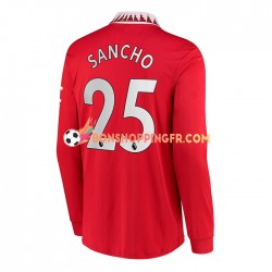 Maillot Domicile Manchester United Jadon Sancho 25 2022-2023 Manches Longues Homme